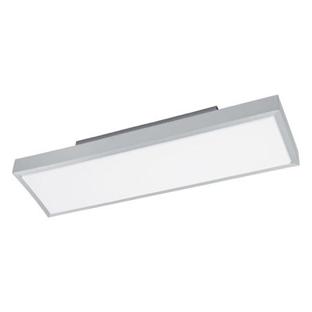 Plafon Idun1 prostokątny kolor aluminium