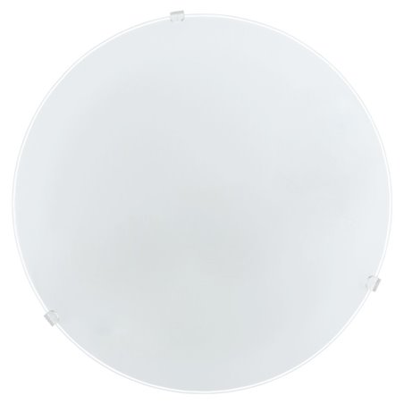 Plafon Mars 245 biały okrągły szklany gładki