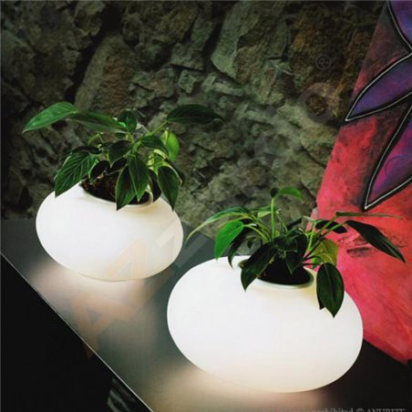 Lampa stołowa podłogowa podświetlana donica Flora średnica 48cm