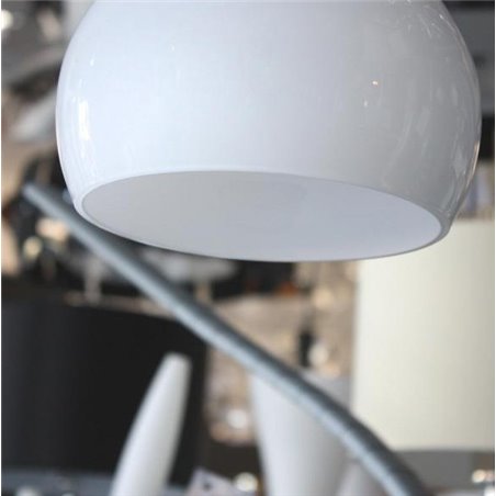 Lampa wisząca Soul1 biała klosz pękaty pojedyncza nad stół wyspę kuchenną do sypialni salonu jadalni i kuchni