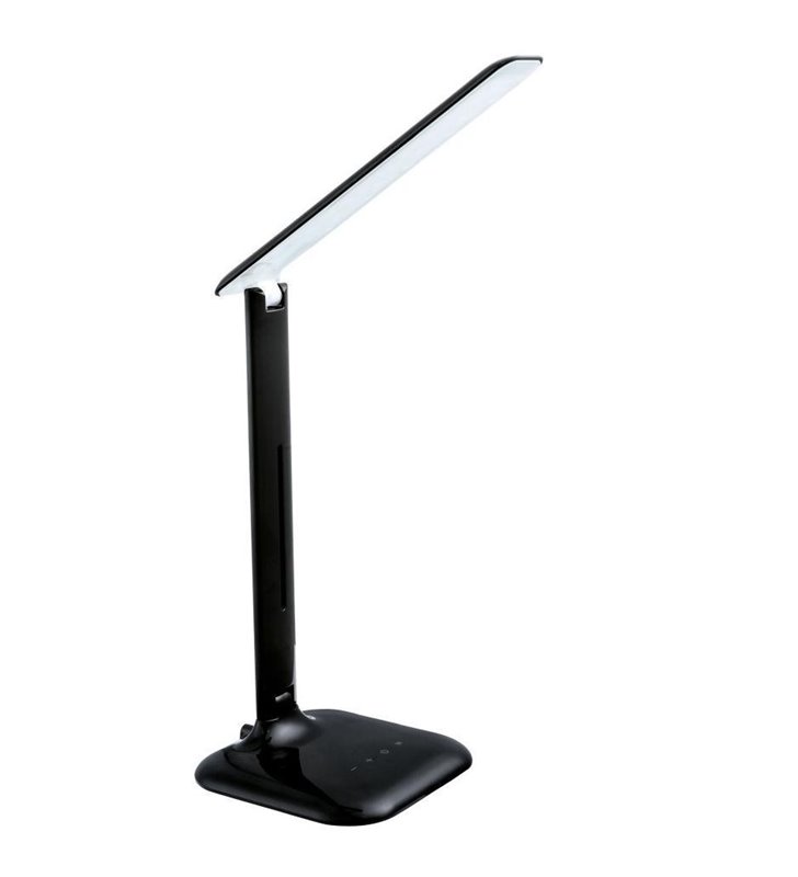 Lampa biurkowa Caupo LED czarna ze ściemniaczem dotykowym