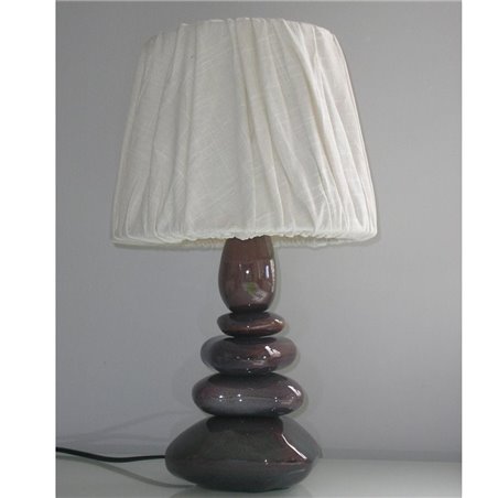 Lampa stołowa Stone podstawa ceramiczna jak kamienie - DOSTĘPNA OD RĘKI