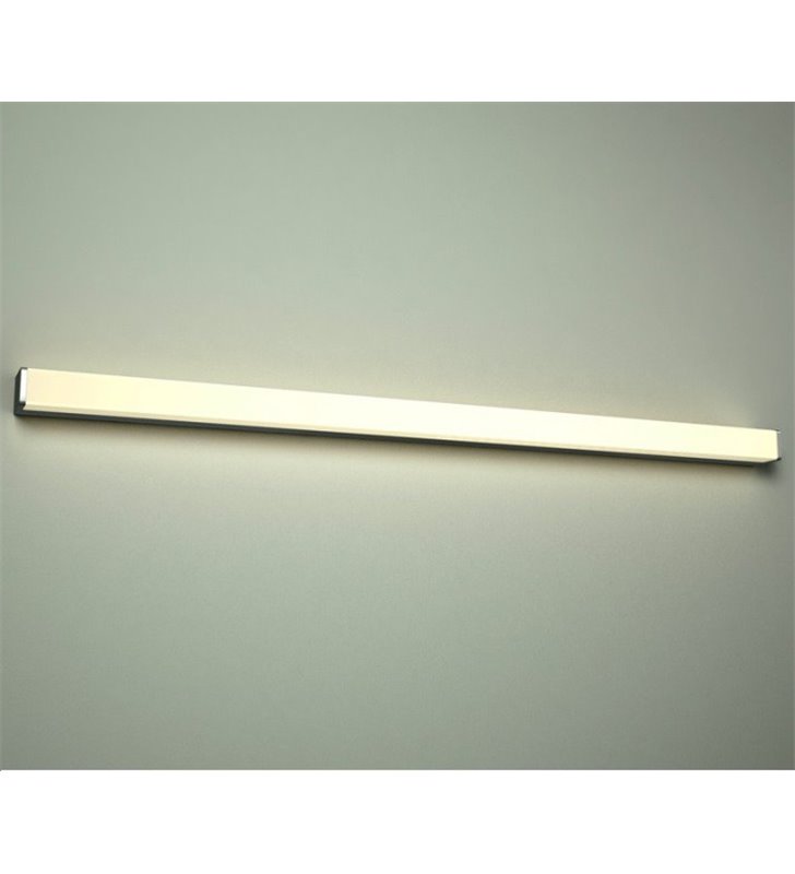 Długa 120 cm podłużna lampa łazienkowa Peter LED naturalna barwa światła proste brzegi