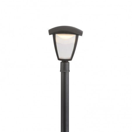 Słupek ogrodowy zewnętrzny Delio LED 110cm czarny bezbarwny klosz