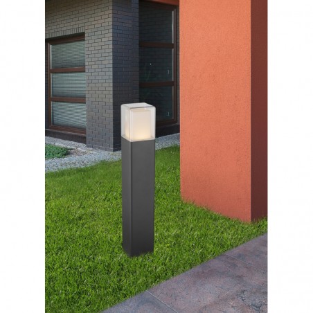 Słupek ogrodowy lampa stojąca zewnętrzna Dalia LED czarny IP44 prostokątny 50cm